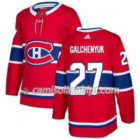 Camisola Montreal Canadiens Alex Galchenyuk 27 Adidas 2017-2018 Vermelho Authentic - Homem